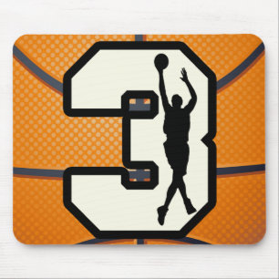 Mousepad Basquetebol e jogador do número 3