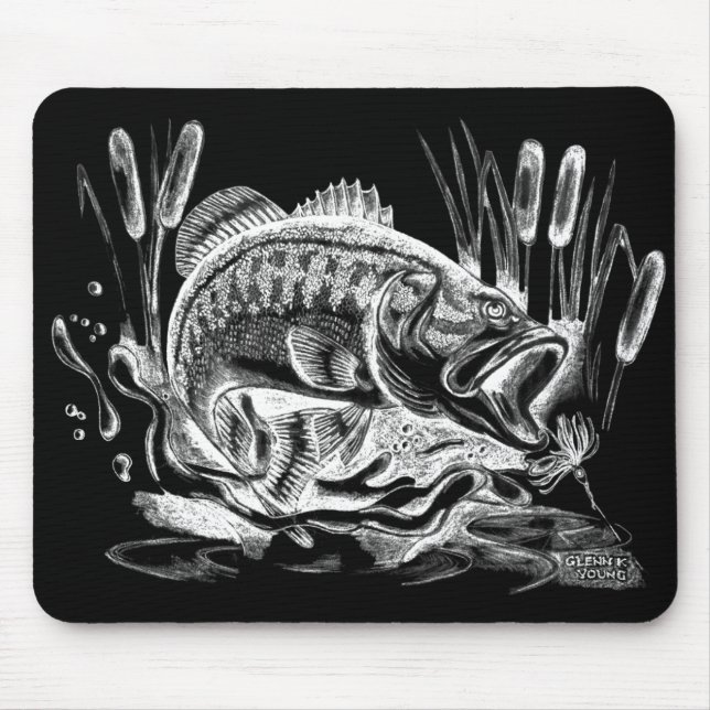 Mousepad Bass de Boca Largemouth (Frente)