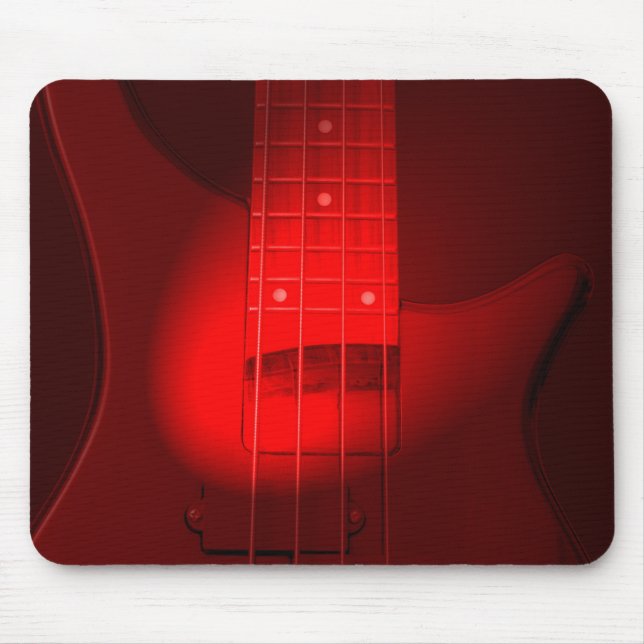 Mousepad Bass Guitar Modern Trendy Music Modelo (Frente)