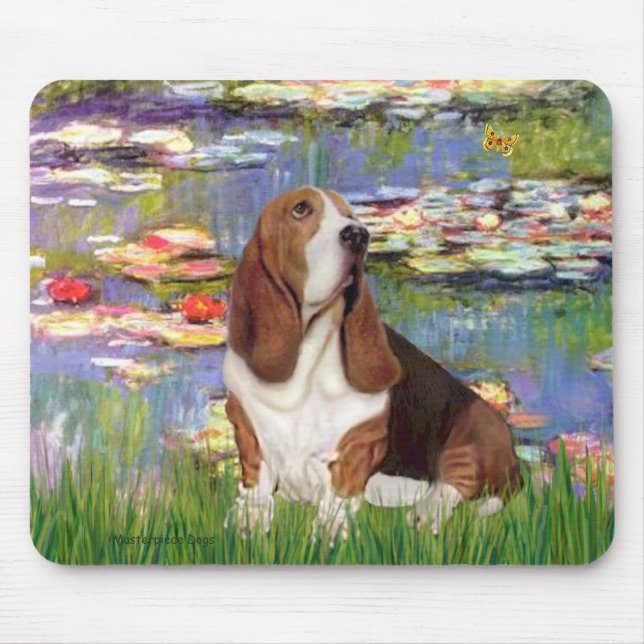 Mousepad Basset 2 - Lírios 2 (Frente)