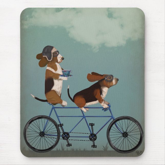 Mousepad Basset Hound Tandem (Frente)