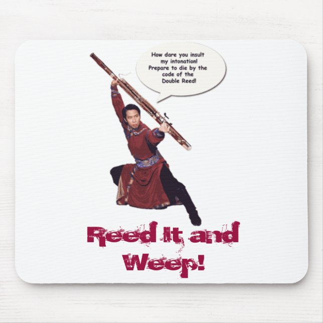 Mousepad bassoon-kung-fu2, cobrem-no e Weep! (Frente)