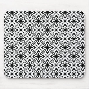 Mousepad Basta "Damask Mousepad", preto e branco