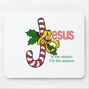 Mousepad Bastão de doces de Jesus