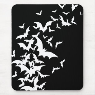 Mousepad Bastões brancos no preto