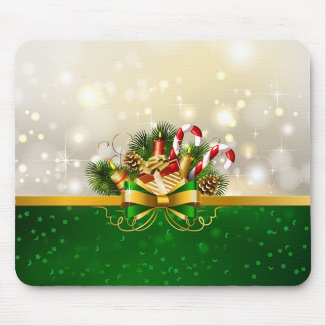 Mousepad Bastões de doces com arco (Frente)