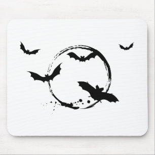 Mousepad Bastões do Dia das Bruxas com lua