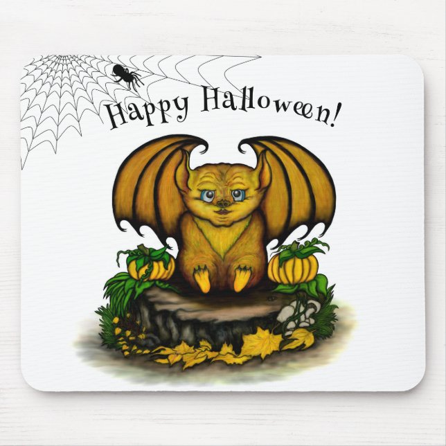 Mousepad Bat Bonito do Halloween (Frente)