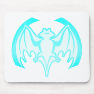 Mousepad Bat Cyan Inv The MUSEUM Zazzle Gifs
