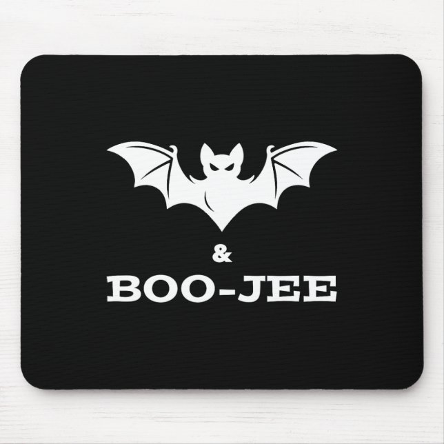 Mousepad Bat E Boojee Boujee Halloween Truque Ou (Frente)