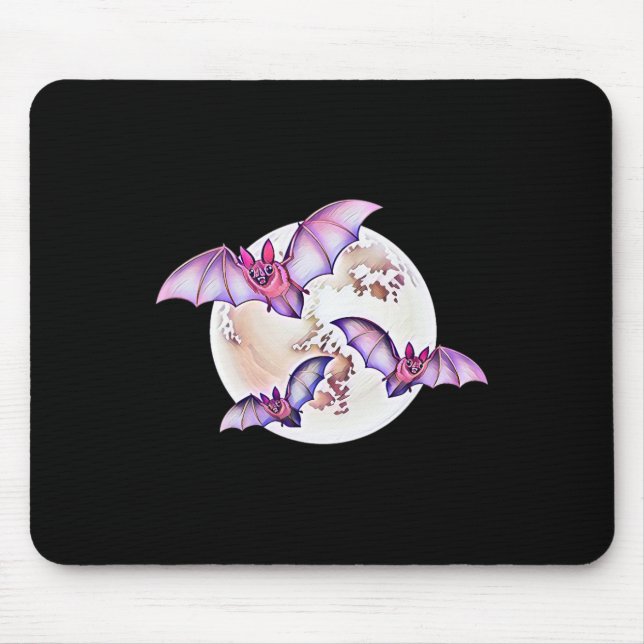 Mousepad Bat Vampire Halloween Bats (Frente)