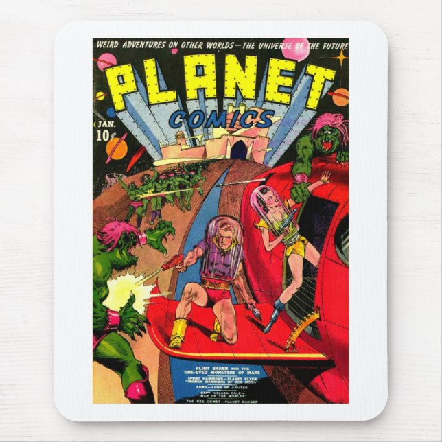 Mousepad Batalha de monstro de um espaço do olho (Frente)