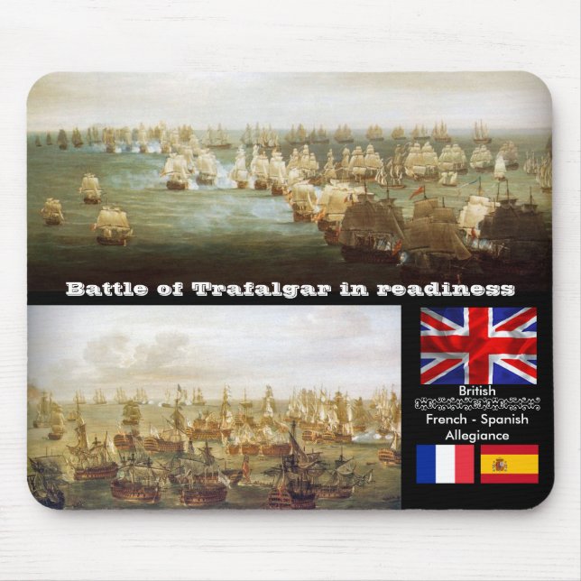 Mousepad Batalha de Trafalgar na prontidão (Frente)