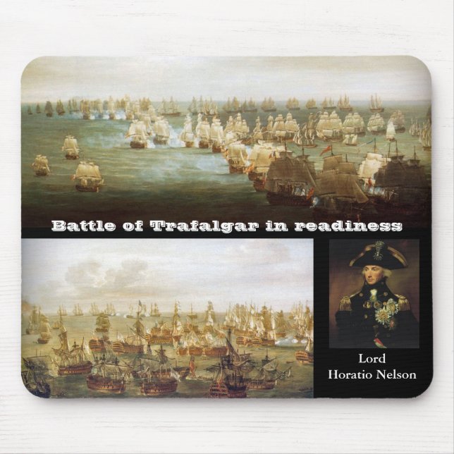 Mousepad Batalha de Trafalgar na prontidão (2) (Frente)