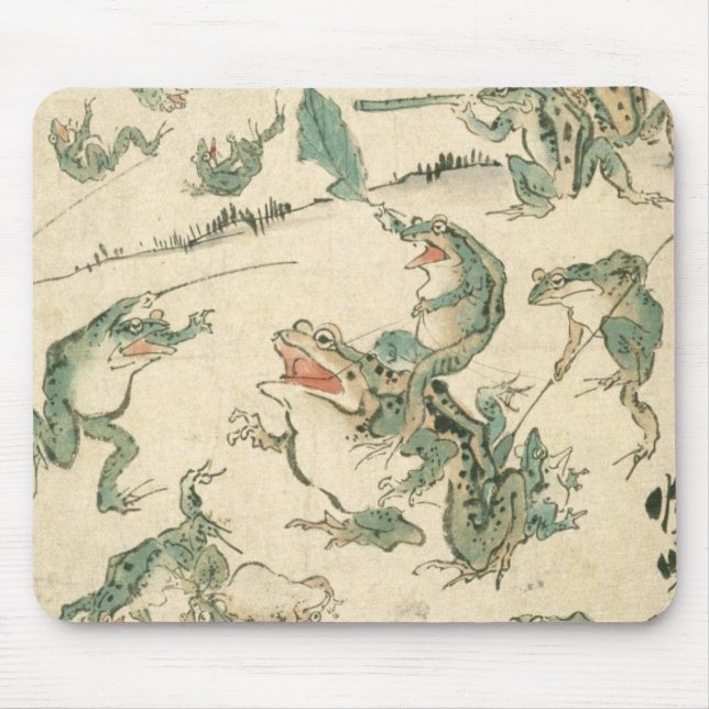 Mousepad Batalha Dos Sapos - Kawanabe Kyosai (Frente)