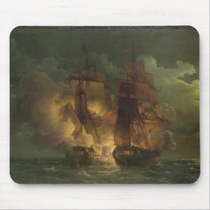 Mousepad Batalha entre a fragata francesa 'Arethuse