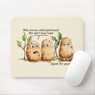 Mousepad Batatas de Cuta têm Toes Engraçados Batata