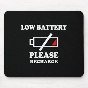Mousepad Bateria Baixa, Recarregue - Fio Cansado De Dizer E