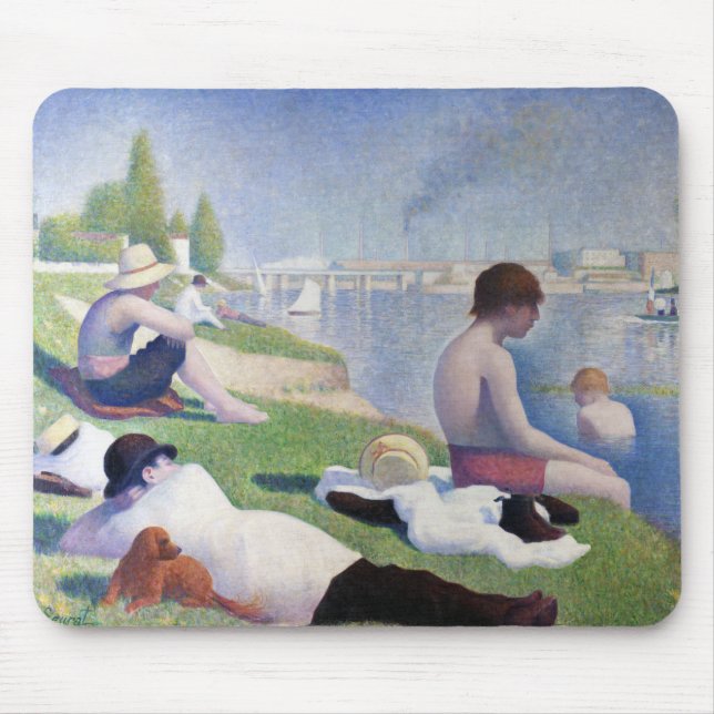 Mousepad Bathers in Asnieres, Seurat (Frente)