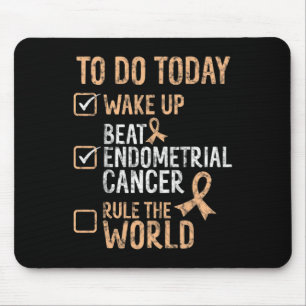 Mousepad Batida Divertida Derrote o Câncer Endometrial Domi