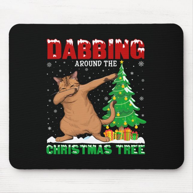 Mousepad Batido Em Torno Da Árvore De Natal A (Frente)