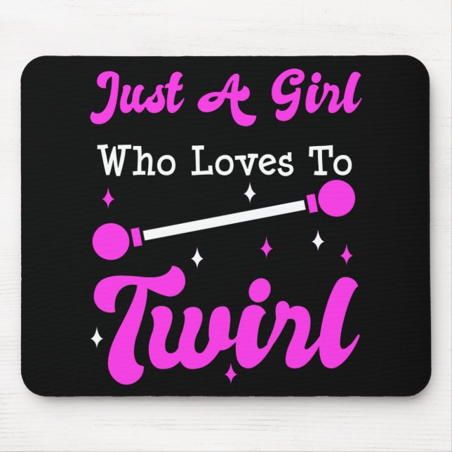 Mousepad Baton Twirler Twirling Majorette Funny Gift (Frente)