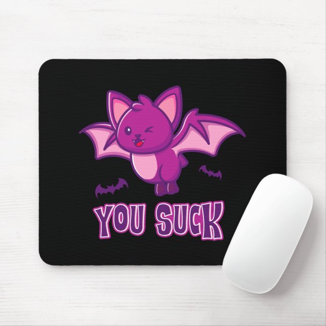 Mousepad Bats de Vampiro bonitos e Dias de as Bruxas engraç (Com mouse)