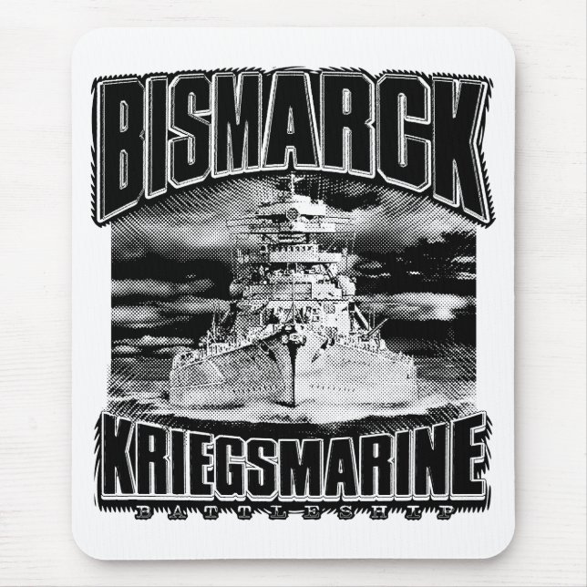 Mousepad Battleship Bismarck (Frente)
