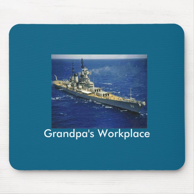 Mousepad Battleship Uss New Jersey  (Frente)