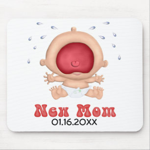 Mousepad Bawling Baby - New Mãe - Personalizar