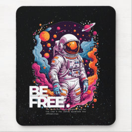 Mousepad BE FREE Astronauta design