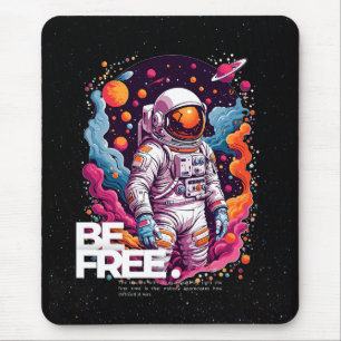 Mousepad BE FREE Astronauta design