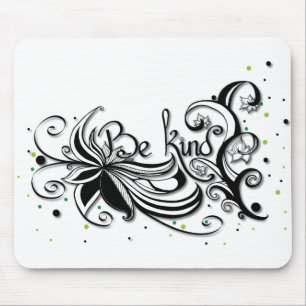 Mousepad BE KIND! Inspirational calligraphy quote