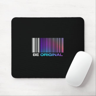 Mousepad Be Original – Holographic Barcode-Inspired