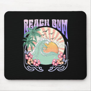 Mousepad Beach Bum Sunset Summer Vacing Hawaii Family Mat
