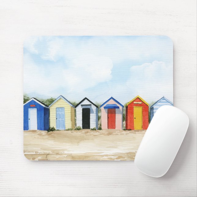 Mousepad Beach Huts I (Com mouse)