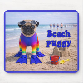 Mousepad Beach Puggy