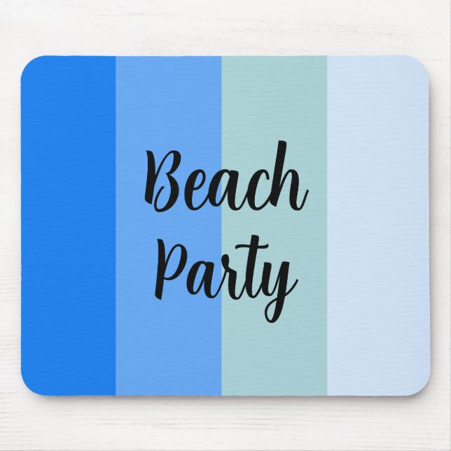 Mousepad Beach Vibes, Blue Stripes (Frente)