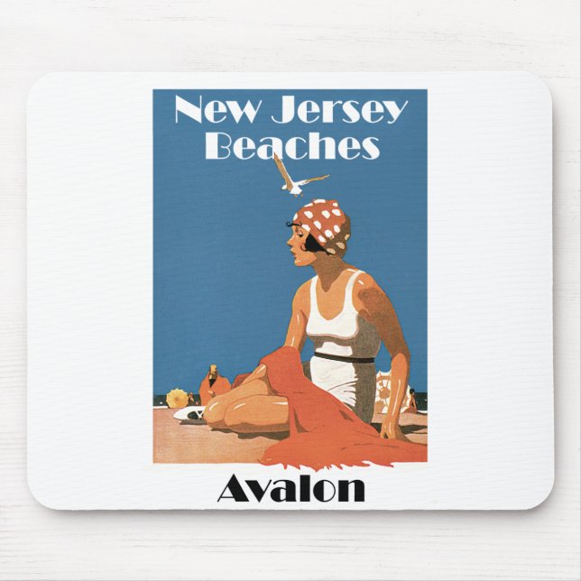 Mousepad Beaches ~ Avalon de Nova Jersey (Frente)