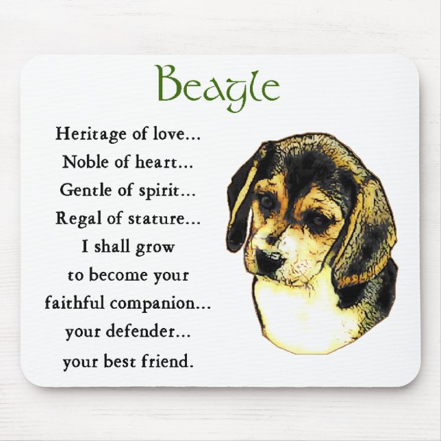 Mousepad Beagle Gifts (Frente)