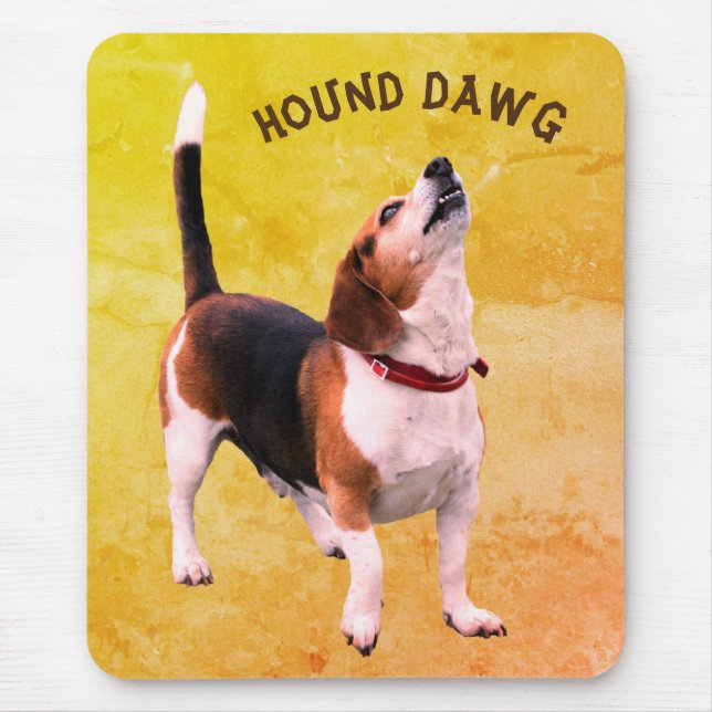 Mousepad Beagle Hound Dawg Cute (Frente)