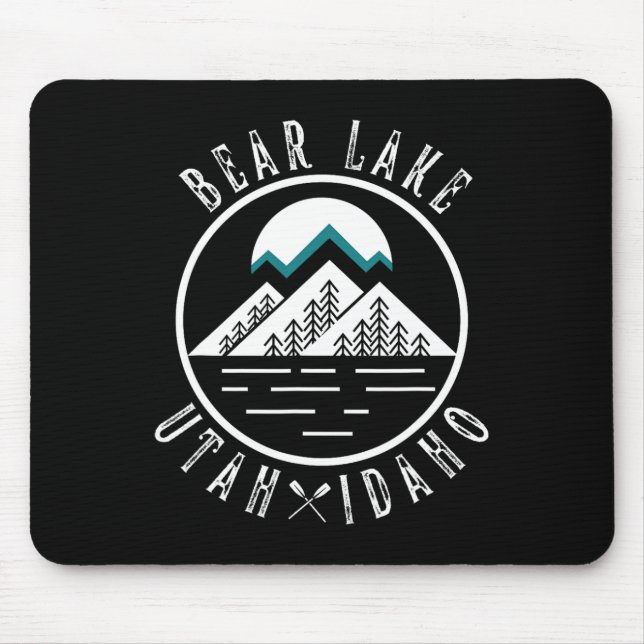 Mousepad Bear Lake Utah Idaho Acampamento Embarcações  (Frente)