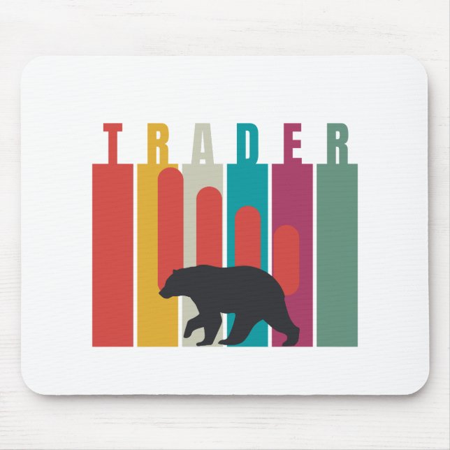 Mousepad Bearish market | Trader | Simple design (Frente)