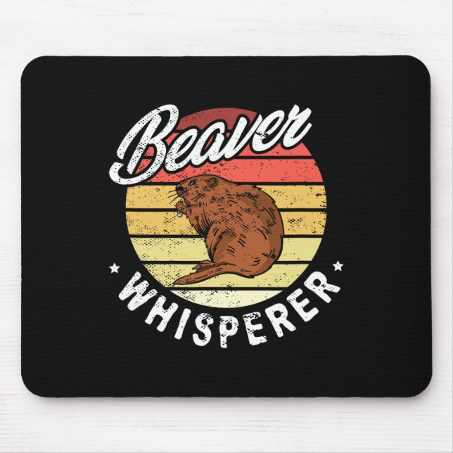 Mousepad Beaver Whisperer Beaver Caçando Lover (Frente)