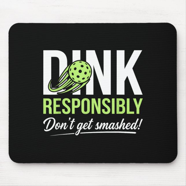 Mousepad Beba com responsabilidade não fique com a bola des (Frente)