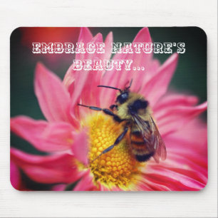 Mousepad Bebê em uma citação de beleza da natureza inspirad