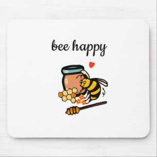 Mousepad Bebê feliz, doce, amarelo e arte azul