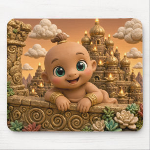 Mousepad Bebê Gênio Fofo, Mitológico
