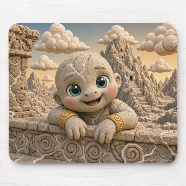 Mousepad Bebê Gigante Fofo, Mitológico (Frente)