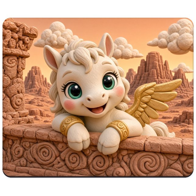 Mousepad Bebê Pegasus Fofo, Mitológico (Criador carregado)
